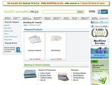 Tablet Screenshot of bedding-towels.healthcaresupplypros.com